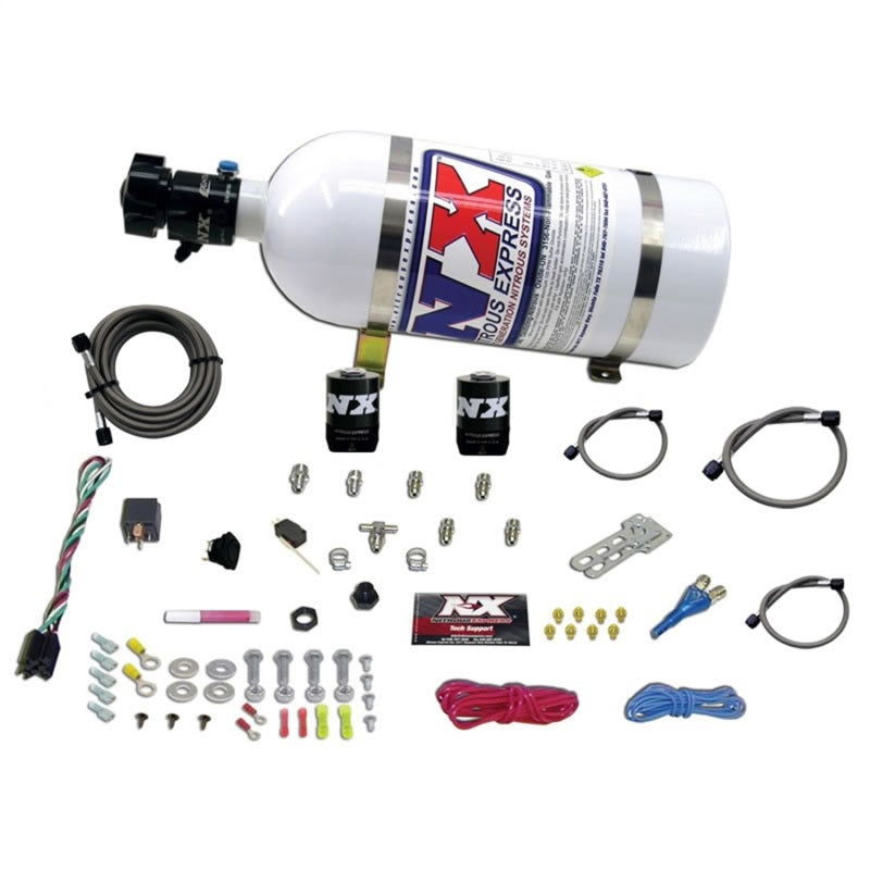 Nitrous Express, Nitrous Express 20923-10 - All Sport Compact EFI Single Nozzle Nitrous Kit (35-50-75HP) w/10lb Bottle