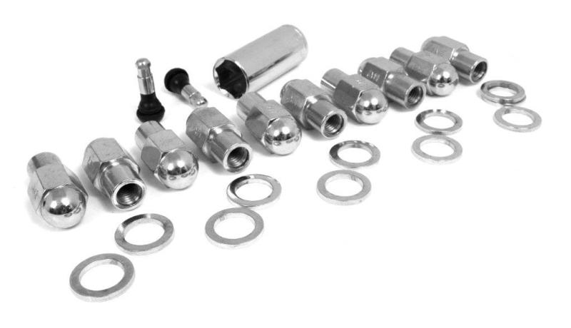 Race Star, Race Star 601-1410-10 - 14mmx2.0 Lightning Truck Closed End Deluxe Lug Kit - 10 PK