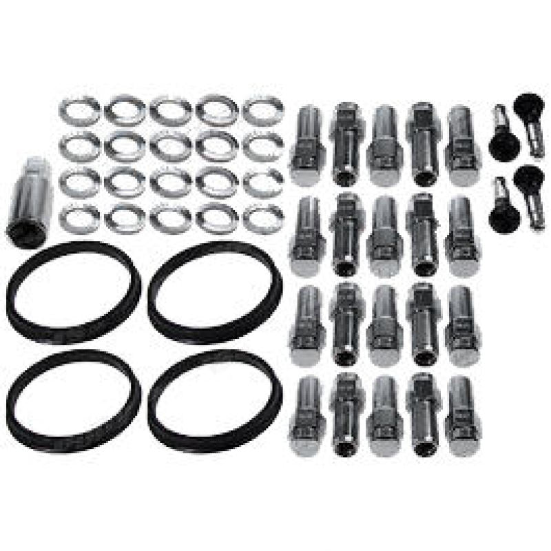 Race Star, Race Star 601-1410-20 - 14mmx2.0 Lightning Truck Closed End Deluxe Lug Kit - 20 PK