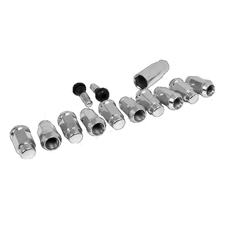 Race Star, Race Star 602-2428-10 - 14mmx1.50 Acorn Closed End Deluxe Lug Kit - 10 PK