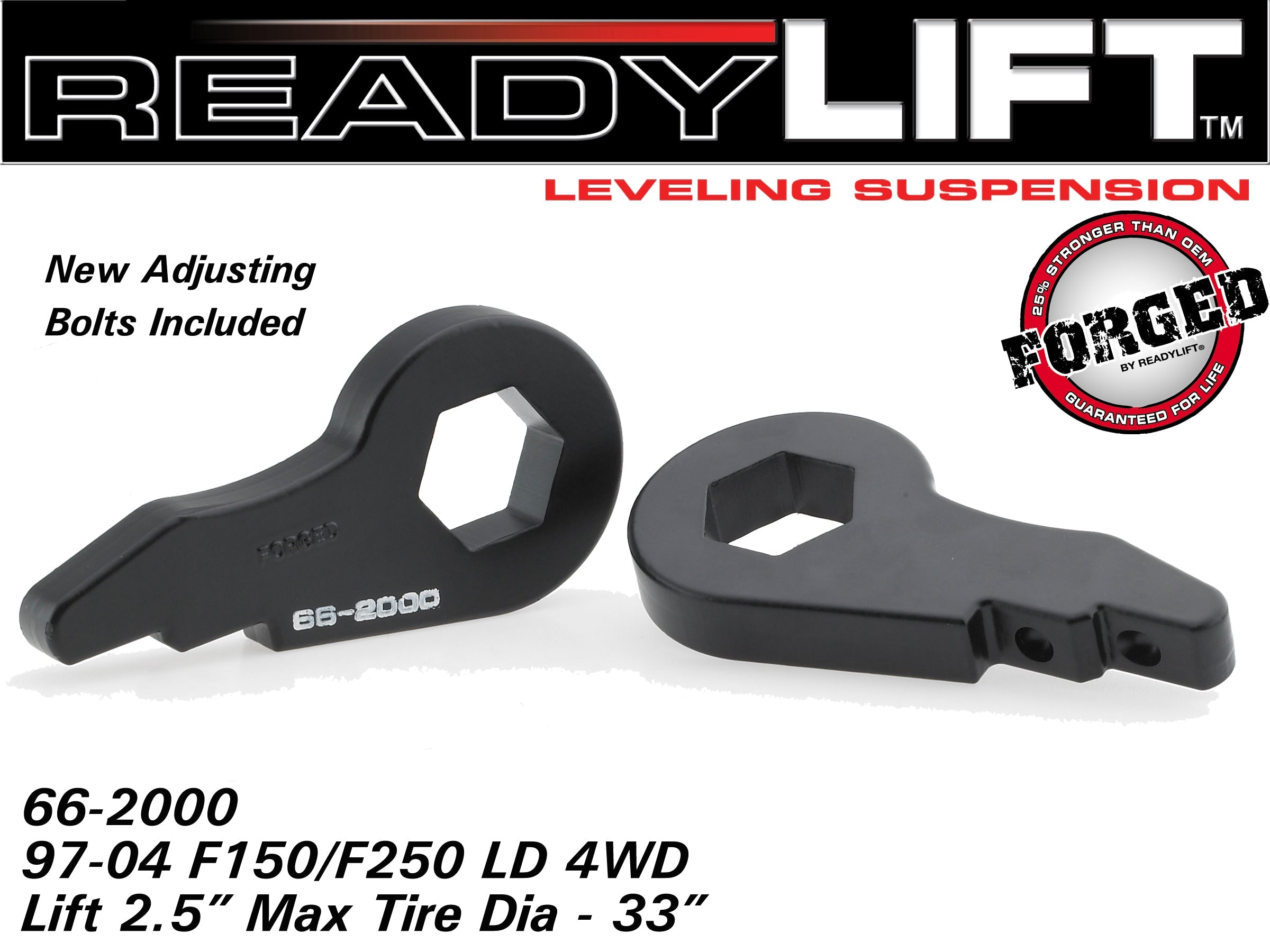 ReadyLift, ReadyLIFT 1997-2000 FORD F150 2'' Leveling Kit (Forged Torsion Key)