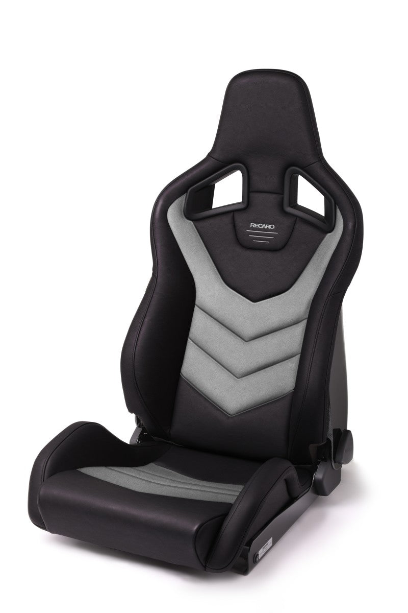 Recaro, Recaro Sportster GT Driver Seat - Black Vinyl/Cloud Grey Suede