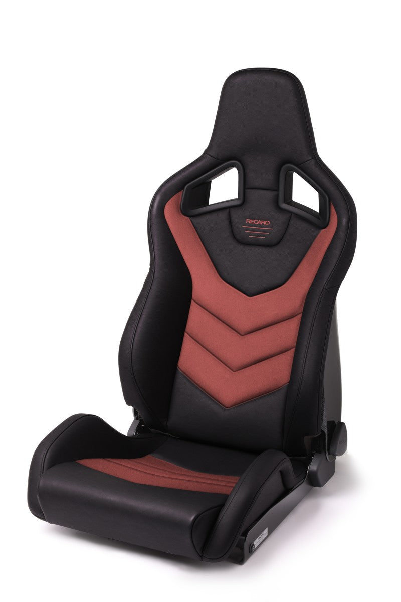 Recaro, Recaro Sportster GT Driver Seat - Black Vinyl/Red Suede