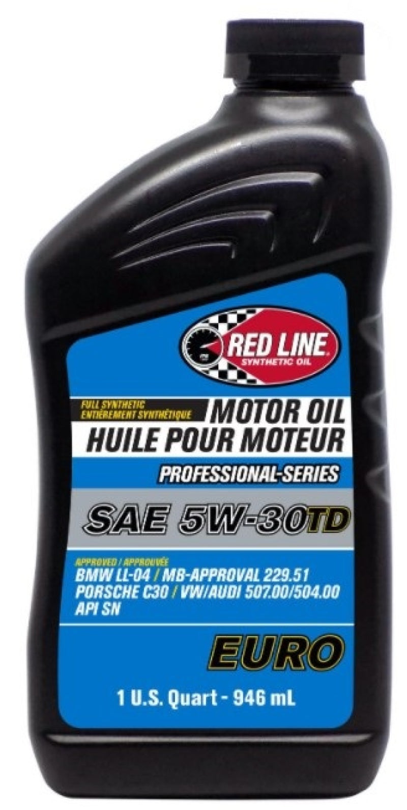 Red Line, Red Line 12224 - Professional Series Euro 5W30 TD Motor Oil - Quart