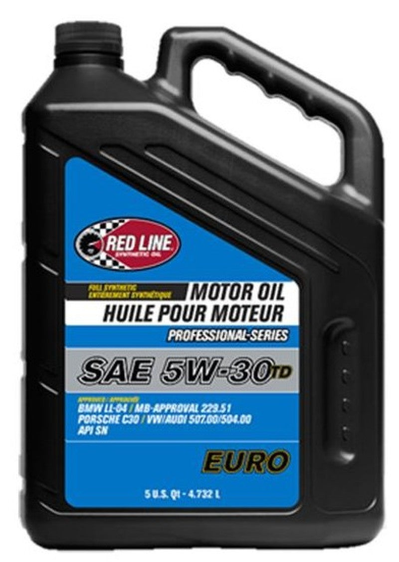 Red Line, Red Line 12224 - Professional Series Euro 5W30 TD Motor Oil - Quart