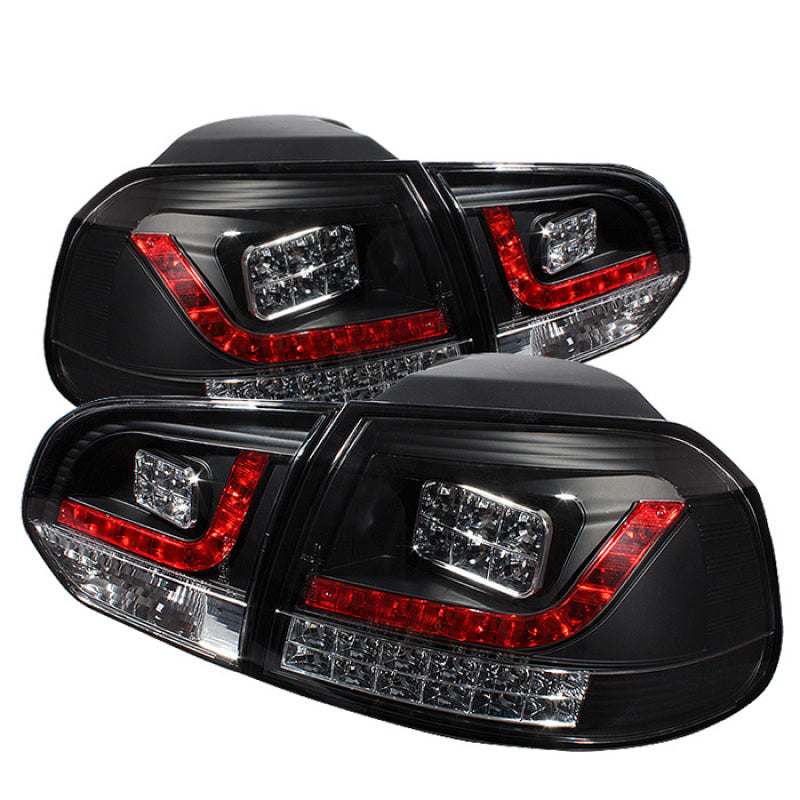 SPYDER, SPYDER 5008176 - Spyder Volkswagen Golf/GTI 10-13 LED Tail Lights Black ALT-YD-VG10-LED-BK