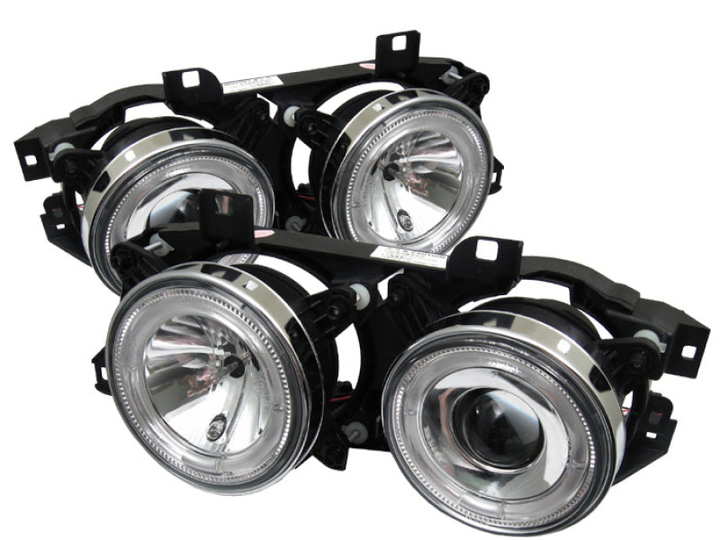 SPYDER, SPYDER 5008732 -Spyder BMW E34 5-Series 89-94 Projector Headlights NO FIT 750 LED Halo Chrm PRO-YD-BMWE34-HL-C