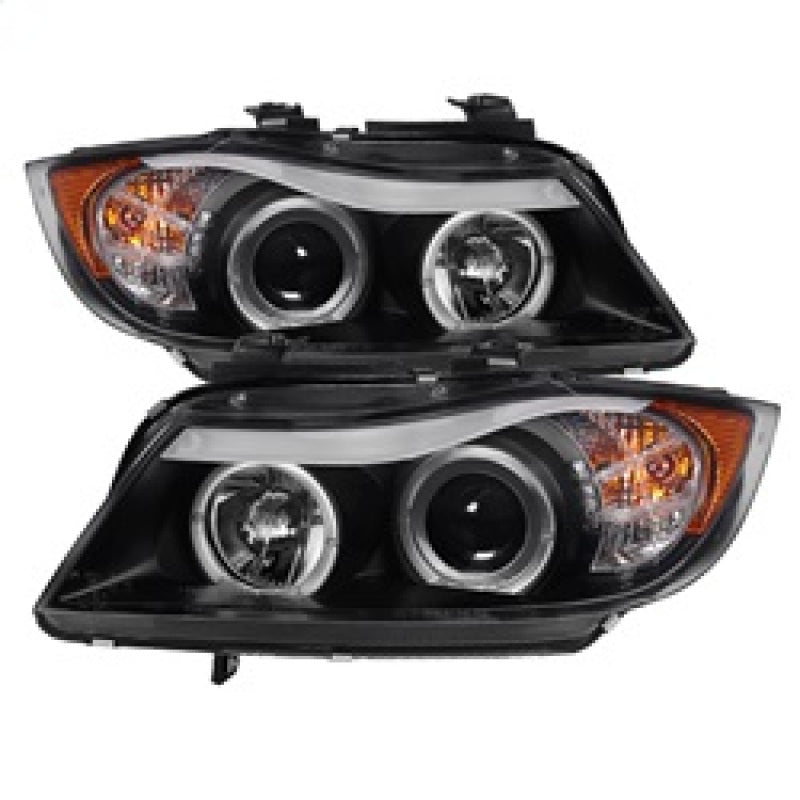 SPYDER, SPYDER 5009005 - Spyder BMW E90 3-Series 06-08 Projector LED Halo Amber Reflctr Rplc Bulb Blk PRO-YD-BMWE9005-AM-BK