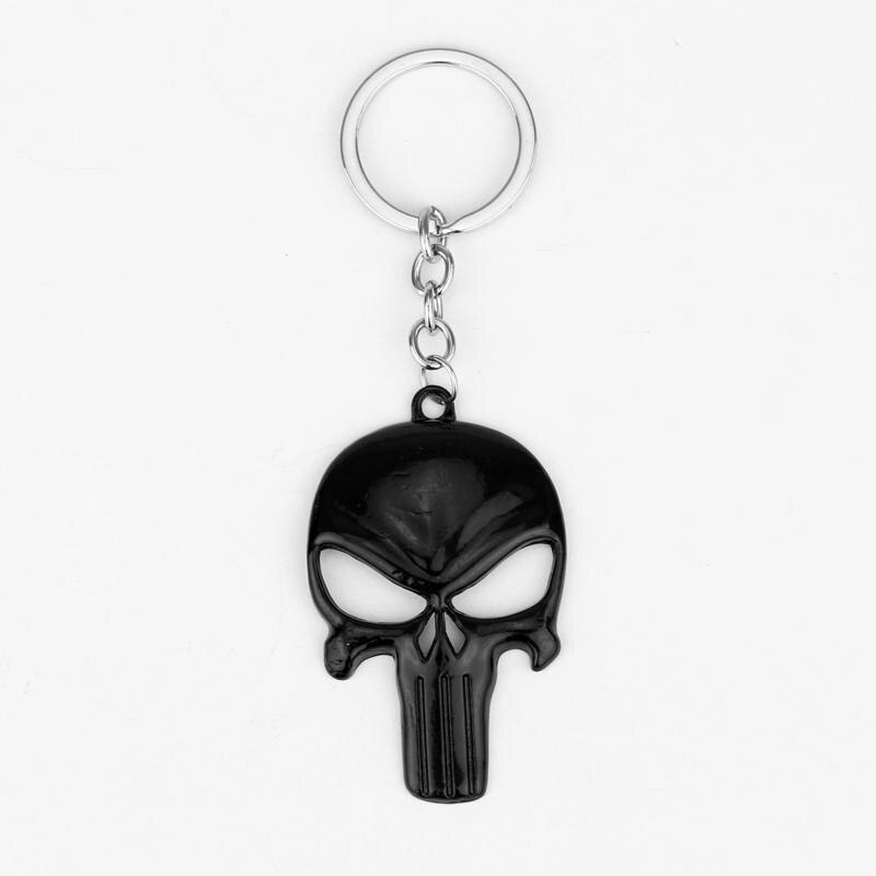 EuroPartShop, Skull Keychain - Black - Punisher