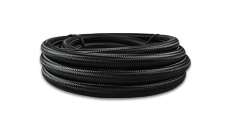 Vibrant, Vibrant -16 AN Black Nylon Braided Flex Hose w/ PTFE Liner (20 Foot Roll)